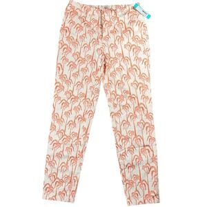 Scotch & Soda Slim Fit Chino‎ Bell,  Palm Tree Print, Size 27/32 in Pink Size 4